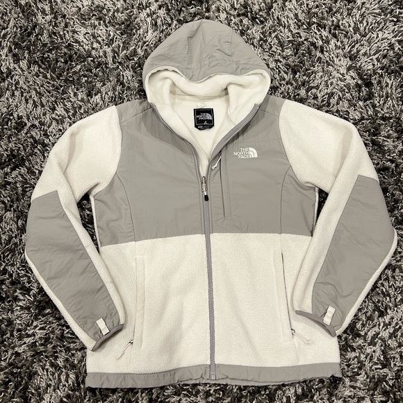 THE NORTH FACE  GRAY & BLACK DENALI FLEECE JACKET - Picture 11 of 14